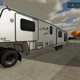 Custom 5th wheel Camper v1.0 FS22 Mod | Farming Simulator 22 Mod