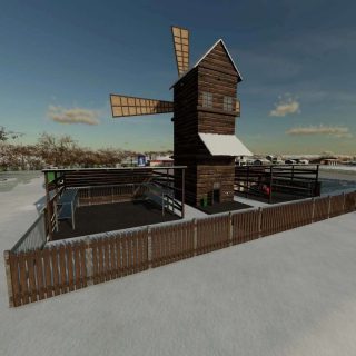 WINDMILL – OLD STYLE - ROTARY v1.0 FS22 Mod | Farming Simulator 22 Mod