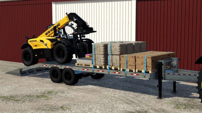 20Ft Gooseneck Trailers Pack v1.0 FS22 Mod | Farming Simulator 22 Mod