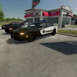 Dodge Charger SRT Hellcat Police Cruiser v1.0 FS22 - Farming Simulator ...