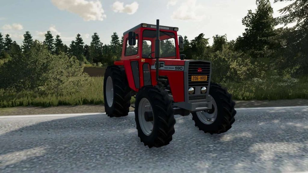 Massey Ferguson 590 v1.0.0.4 FS22 Mod | Farming Simulator 22 Mod