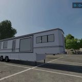 Caravane semi blanche v1.0 FS22 - Farming Simulator 22 Mod | FS22 mod