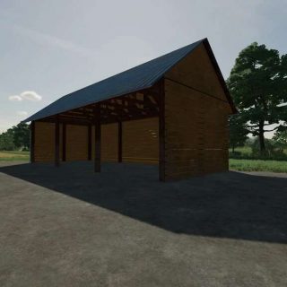 Wood Barn v1.0 FS22 Mod | Farming Simulator 22 Mod