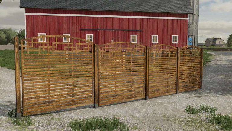 Decorative Wooden Fence V1 0 FS22 Mod Farming Simulator 22 Mod   Decorative Wooden Fence V1.0 Fs22 1 768x432 