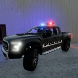 Ford F150 Raptor Police/Civilian v1.0 FS22 Mod | Farming Simulator 22 Mod