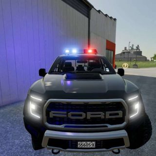 Ford F150 Raptor Police/Civilian v1.0 FS22 Mod | Farming Simulator 22 Mod