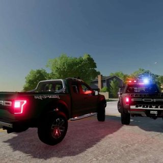 Ford F150 Raptor Police/Civilian v1.0 FS22 Mod | Farming Simulator 22 Mod