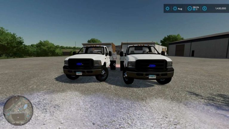 2007 Ford F-350 Dump Truck v1.0 FS22 Mod | Farming Simulator 22 Mod