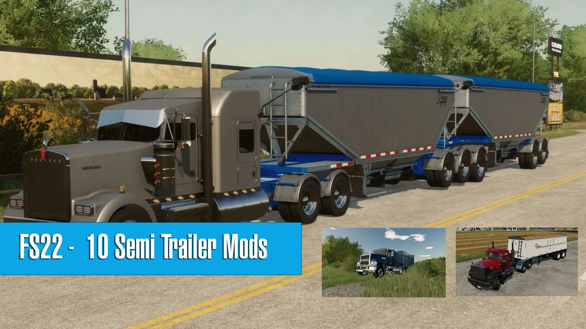 Farming Simulator 22 Top 10 Semi Trailer Mods Fs22 Trailers 1450