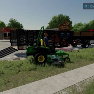 Big Tex 10pi Landscape Trailer v1.0 FS22 Mod | Farming Simulator 22 Mod