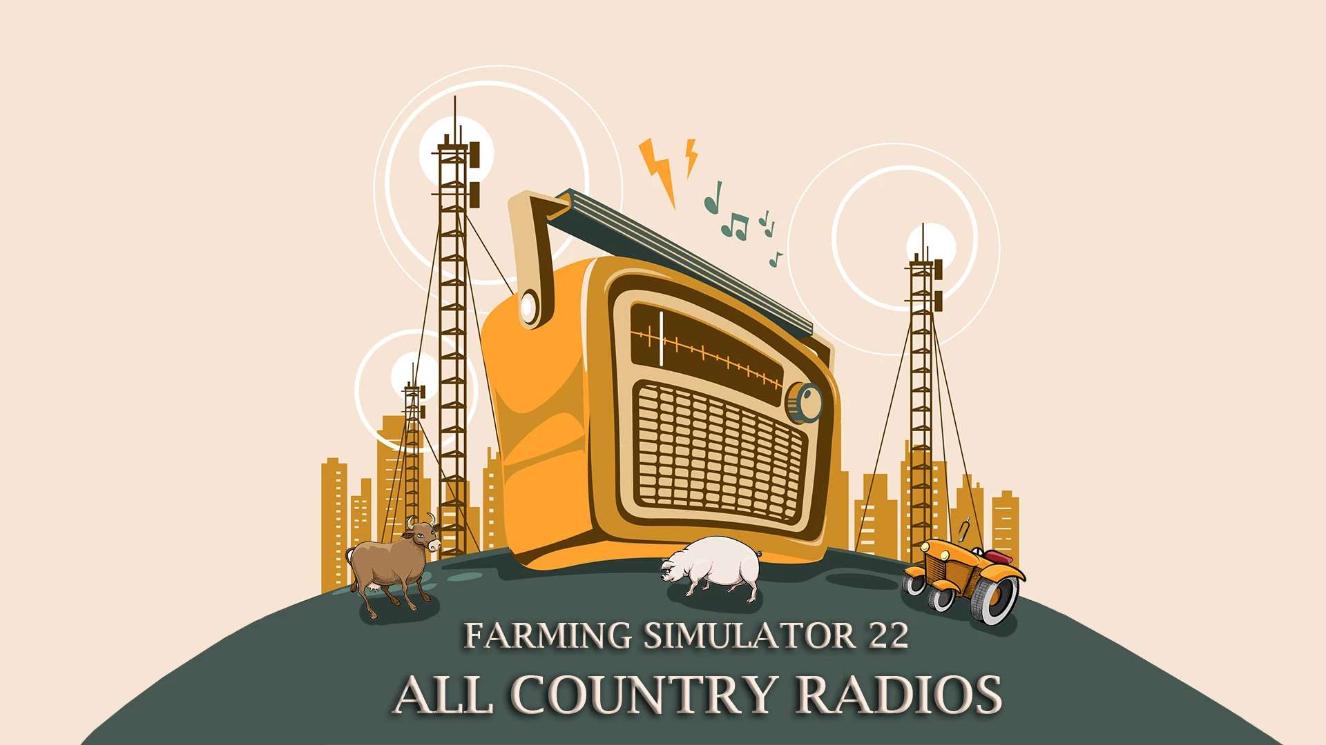 Mod - ALL COUNTRY RADIOS  FS22 • 