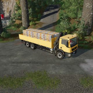 MAN TGM 26.320 6x2 HIAB XS Crane v1.0 FS22 Mod | Farming Simulator 22 Mod