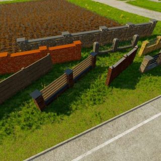 Pack Of Fences v1.0 FS22 - Farming Simulator 22 Mod | FS22 mod