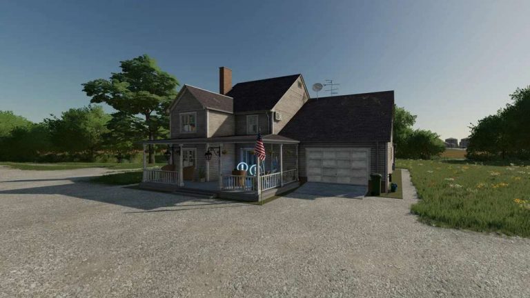 Big American House v1.0 FS22 Mod | Farming Simulator 22 Mod