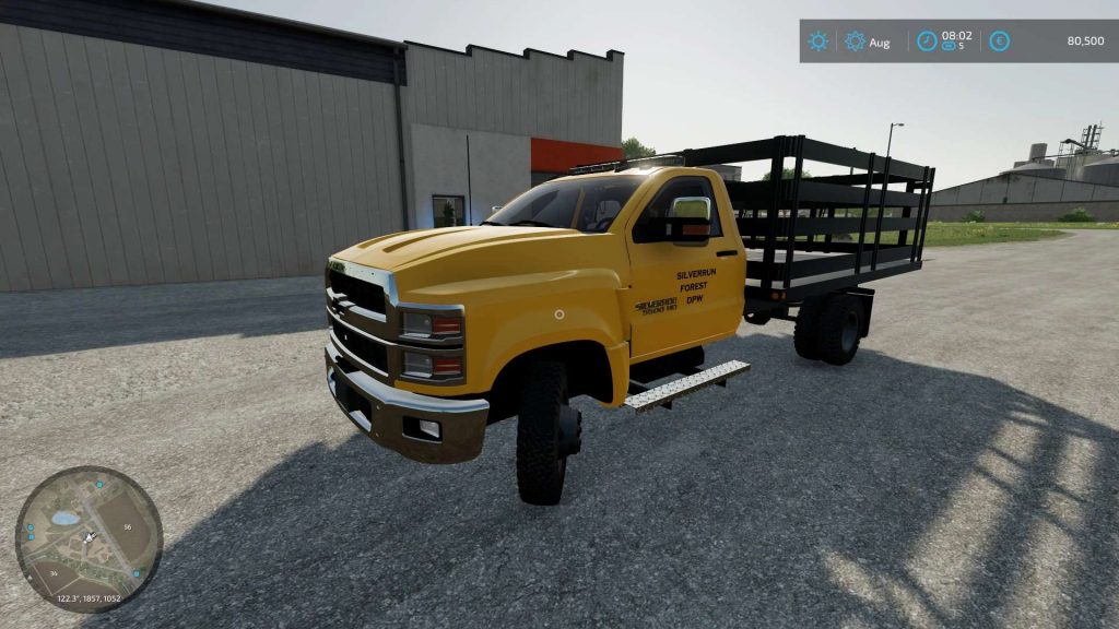 Chevy 550 flatbed v1.0 FS22 Mod | Farming Simulator 22 Mod