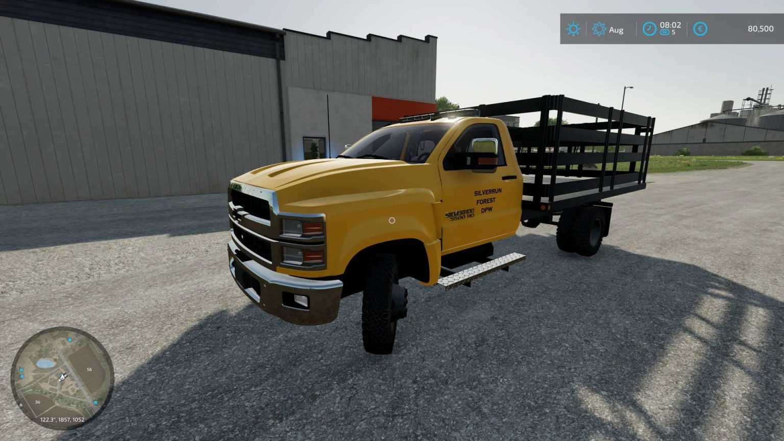 Chevy 550 flatbed v1.0 FS22 Mod | Farming Simulator 22 Mod