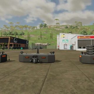 Hi-Vis LED-Lights Tractor Front Weight v1.0.1 FS22 Mod | Farming ...