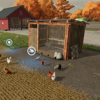 Open Chicken Coop V1.0 Fs22 Mod 