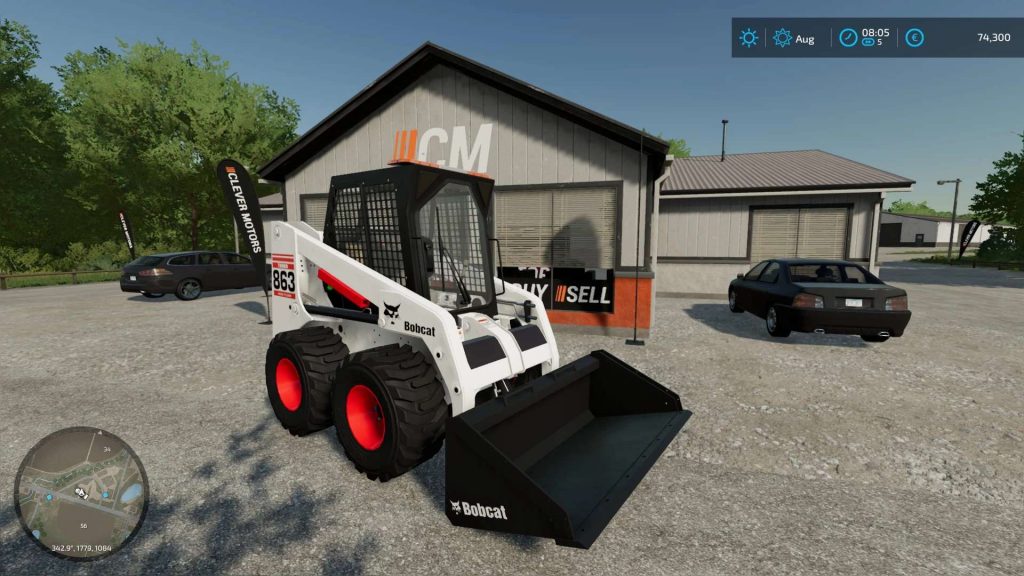 Bobcat 863 Pack with strobes added v1.0 FS22 Mod | Farming Simulator 22 Mod