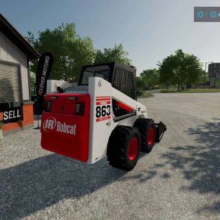 Bobcat 863 Pack with strobes added v1.0 FS22 Mod | Farming Simulator 22 Mod