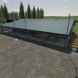 Custom Production Saw Mill v1.0 FS22 Mod | Farming Simulator 22 Mod