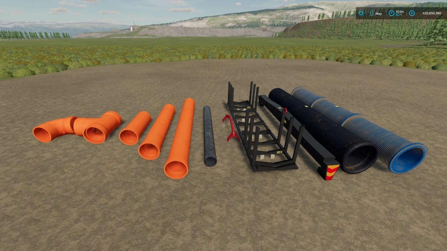 Pipe Layer Pack v1.0 FS22 Mod | Farming Simulator 22 Mod