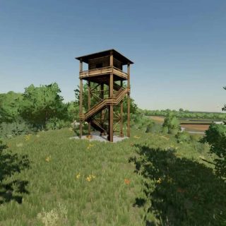 Wood Tower v1.0 FS22 Mod | Farming Simulator 22 Mod