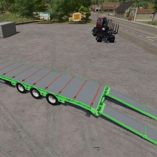 Euro Low Loader Platform v1.0 FS22 Mod | Farming Simulator 22 Mod