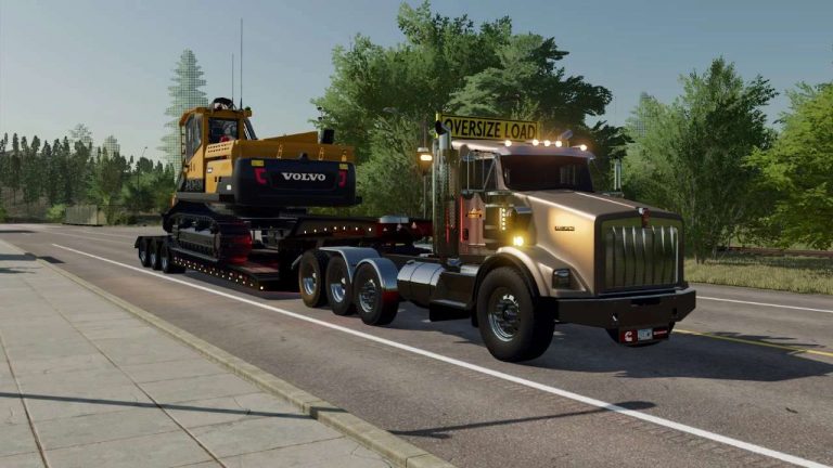 Pacesetter Lowboy v1.0 FS22 Mod | Farming Simulator 22 Mod