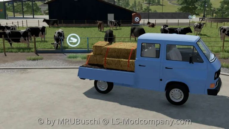 VW T3 double cabin v1.0 FS22 Mod | Farming Simulator 22 Mod