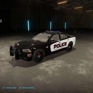 EXP22 Dodge Police Charger v1.0 FS22 - Farming Simulator 22 Mod | FS22 mod