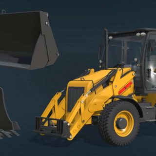 JCB Backhoe Loader v1.0 FS22 Mod | Farming Simulator 22 Mod