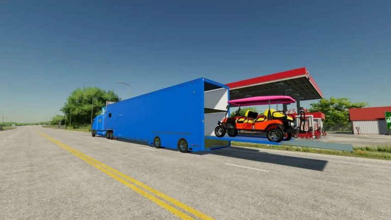 Race Car Stacker v1.0 FS22 Mod | Farming Simulator 22 Mod
