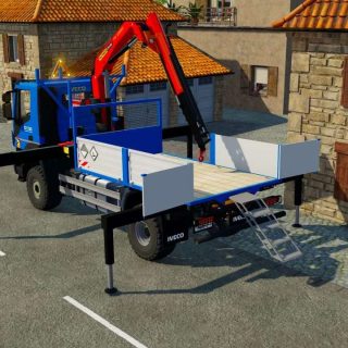 Truck Crane Iveco X-Way Enedis v1.0 FS22 Mod | Farming Simulator 22 Mod