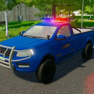 2017 Pickup Police v1.5 FS22 Mod | Farming Simulator 22 Mod