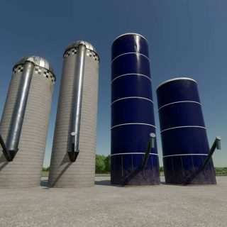 American Silos Pack v1.0 FS22 - Farming Simulator 22 Mod | FS22 mod