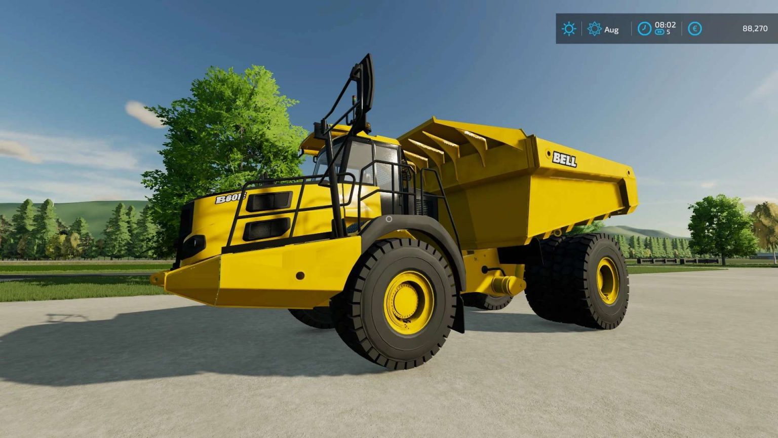 Bell Dump truck v1.0 FS22 - Farming Simulator 22 Mod | FS22 mod