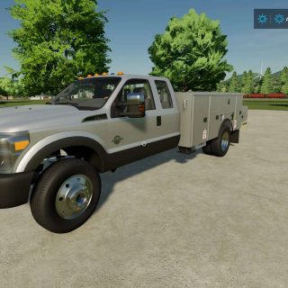 F350 Bucket truck v1.0 FS22 Mod | Farming Simulator 22 Mod