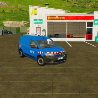 Renault Kangoo III Enedis v1.1 FS22 Mod | Farming Simulator 22 Mod