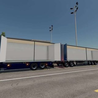 Scania with sidedoors trailer v1.0 FS22 - Farming Simulator 22 Mod ...