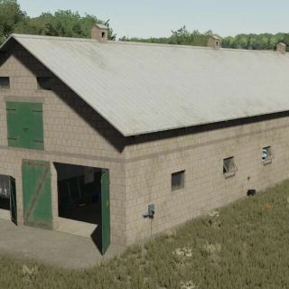 Big White Cow Barn v1.1.0.1 FS22 - Farming Simulator 22 Mod | FS22 mod