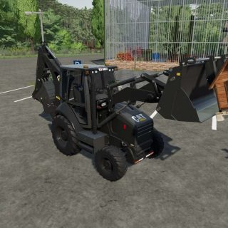 CAT 430E Backhoe v1.0 FS22 Mod | Farming Simulator 22 Mod