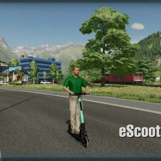 eScooter v1.0 FS22 Mod | Farming Simulator 22 Mod