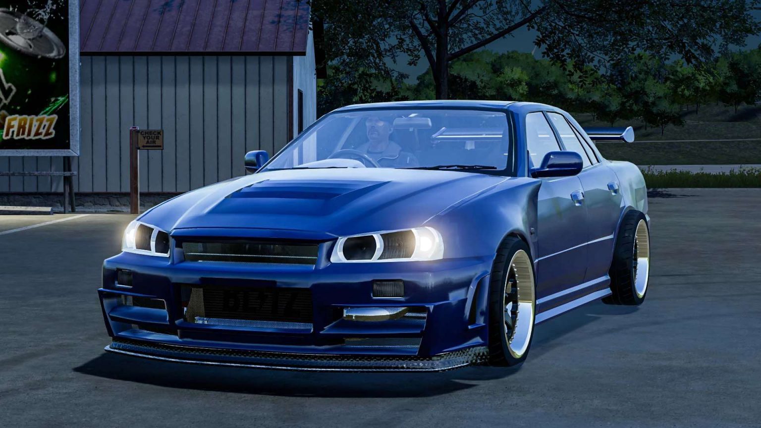 Nissan Skyline R34 v1.0 FS22 Mod | Farming Simulator 22 Mod