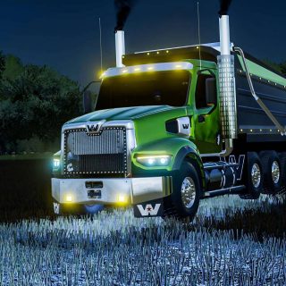 WesternStar 49x Dump Truck v1.2 FS22 Mod | Farming Simulator 22 Mod