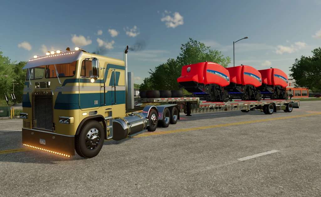 1989 Freightliner FLT Cabover v1.0 FS22 - Farming Simulator 22 Mod