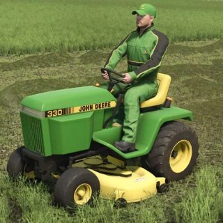 John Deere 330 Lawn Mower v1.0 FS22 Mod | Farming Simulator 22 Mod