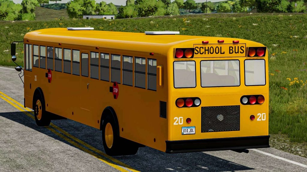 School Bus v1.0 FS22 - Farming Simulator 22 Mod | FS22 mod