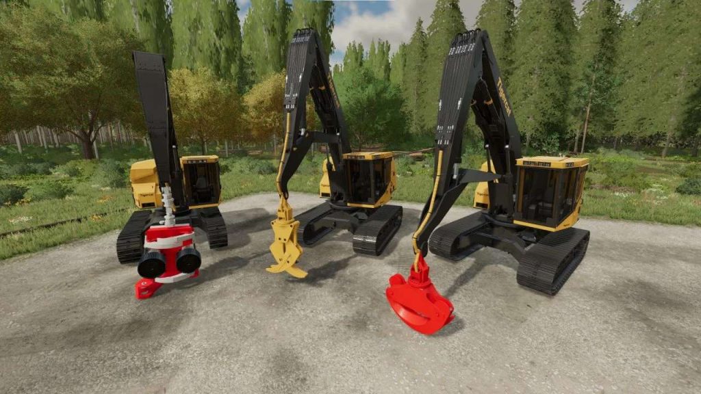 Tigercat 855 Processor and loaders v1.0.8 FS22 Mod | Farming Simulator ...