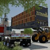 Titan Flat Rack Containers v1.0 FS22 Mod | Farming Simulator 22 Mod